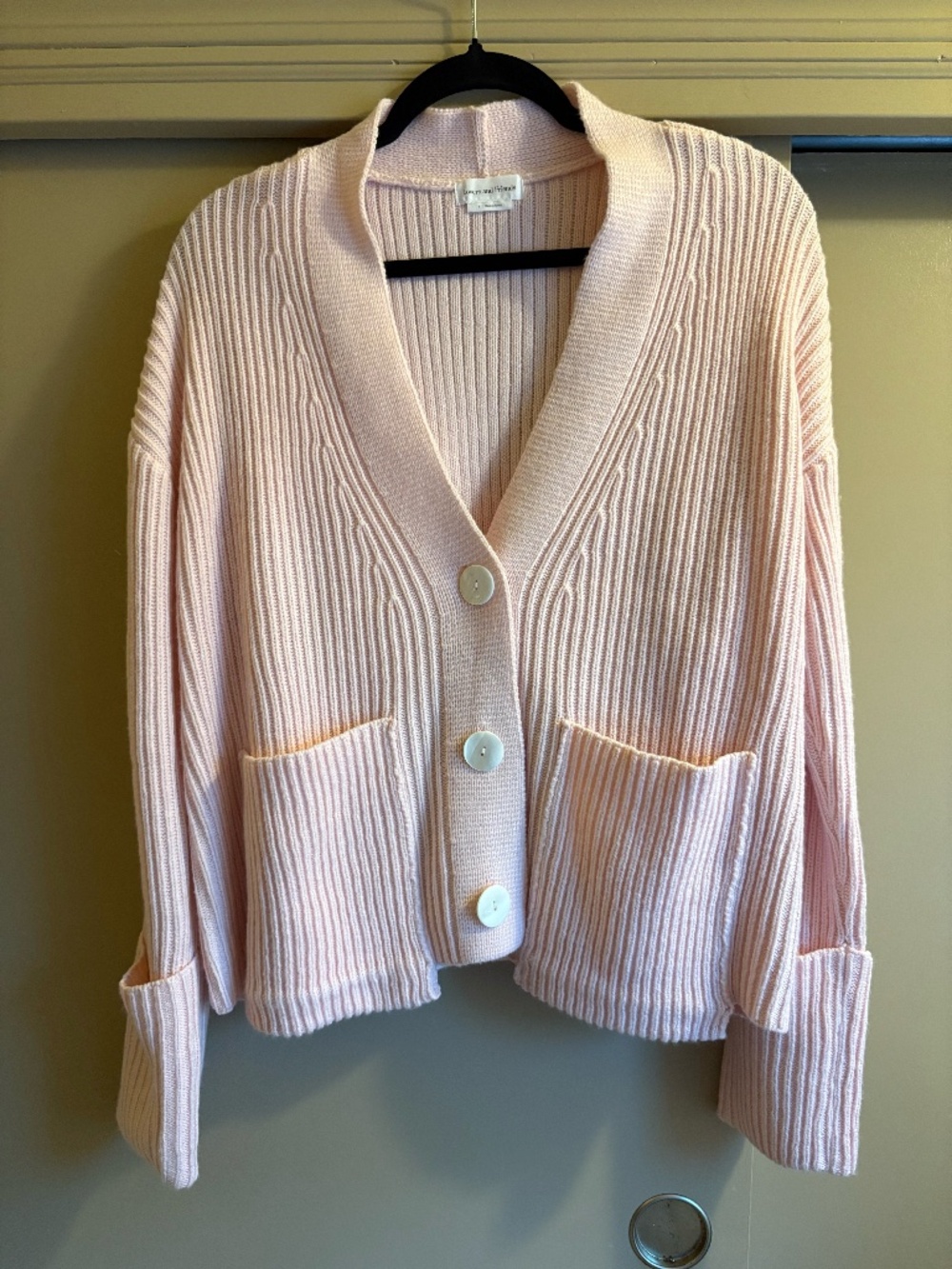 Pink cardigan Small